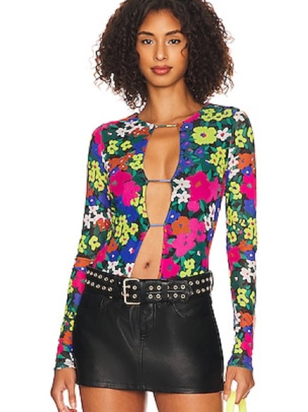 Kaya Bodysuit in Neon Night Garden
AFRM